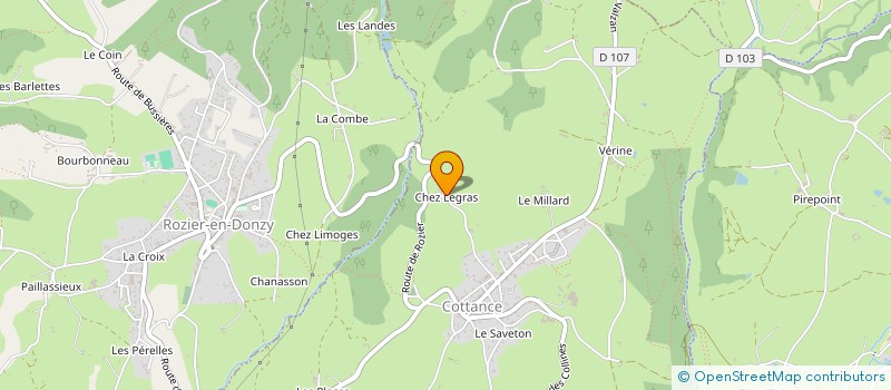 localisation de l'entreprise GAEC LA FERME DES BERTRANGES à ESSERTINES-EN-DONZY
