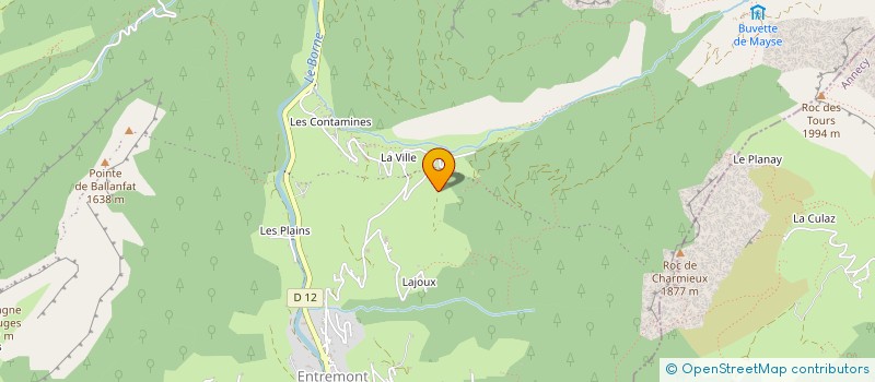 localisation de l'entreprise GAEC LA FERME DES CHAMPS à GLIERES-VAL-DE-BORNE