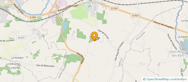 localisation de l'entreprise GAEC LA FERME DES COTIS à SAINTE-CECILE