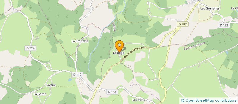localisation de l'entreprise GAEC LA FERME DES CROQUEUSES DE RONCES à TEILHET