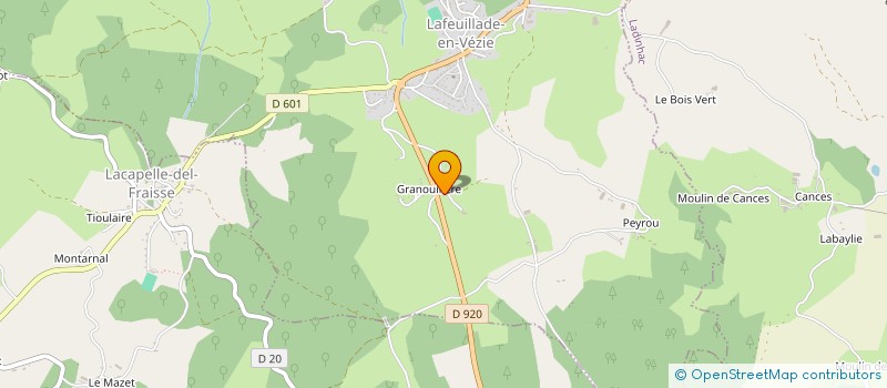localisation de l'entreprise GAEC LA FERME DES HIRONDELLES à LAFEUILLADE-EN-VEZIE