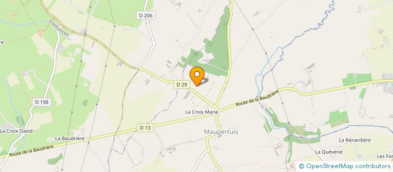 localisation de l'entreprise GAEC LA FERME DES L à MAUPERTUIS