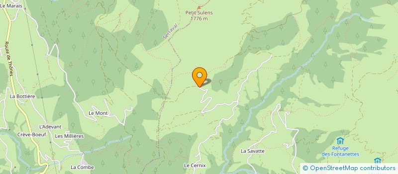 localisation de l'entreprise GAEC LA FERME DES PEZIERES à LE BOUCHET-MONT-CHARVIN