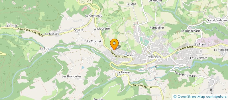 localisation de l'entreprise GAEC LA FERME DES PIALLES à PELUSSIN