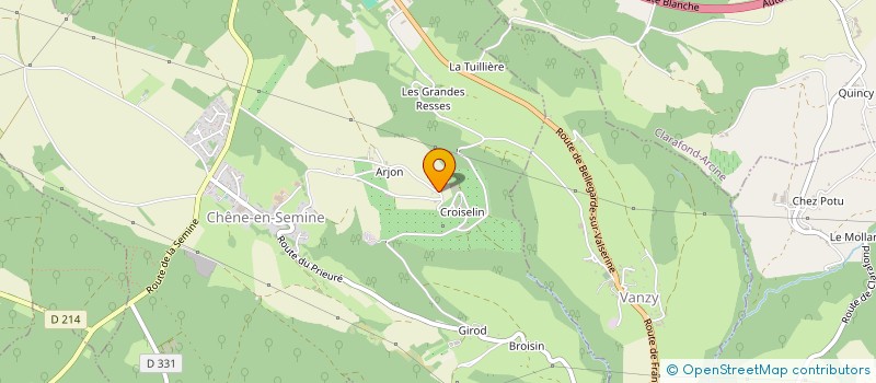 localisation de l'entreprise GAEC LA FERME DES ROCHE à CHENE-EN-SEMINE