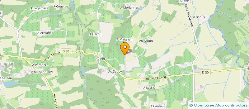 localisation de l'entreprise GAEC LA FERME DES SABLES FAUVES à CAMPAGNE D'ARMAGNAC