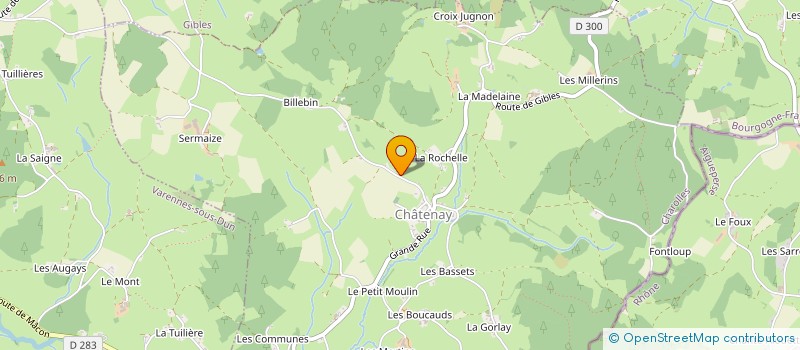 localisation de l'entreprise GAEC LA FERME DES SAIGNES  CHATENAY