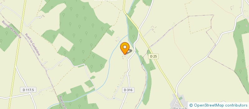 localisation de l'entreprise GAEC LA FERME DU BOIS NORMAND à RUEIL-LA-GADELIERE