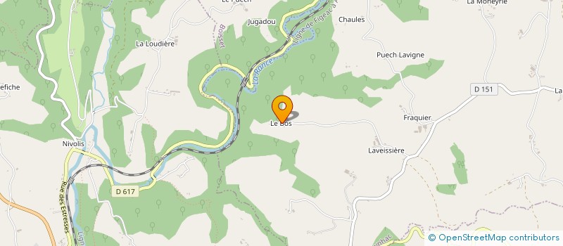 localisation de l'entreprise GAEC LA FERME DU BOS à LEYNHAC