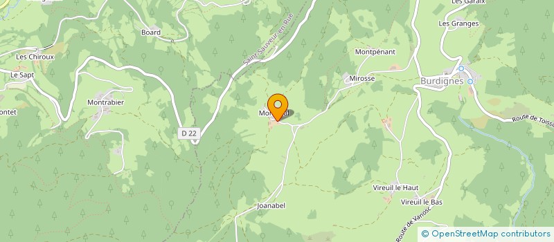 localisation de l'entreprise GAEC LA FERME DU CHANT DES CLOCHES  BURDIGNES
