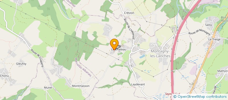 localisation de l'entreprise GAEC LA FERME DU CHATEAU  MONTAGNY-LES-LANCHES