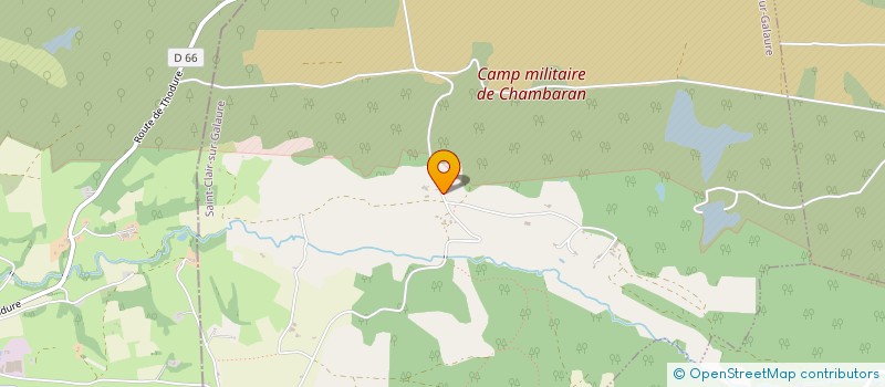 localisation de l'entreprise GAEC LA FERME DU FOURNET à SAINT-CLAIR-SUR-GALAURE