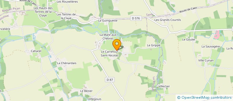 localisation de l'entreprise GAEC LA FERME DU GUYOULT à LA BOUSSAC