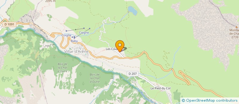 localisation de l'entreprise GAEC LA FERME DU LAUTARET à VILLAR-D ARENE