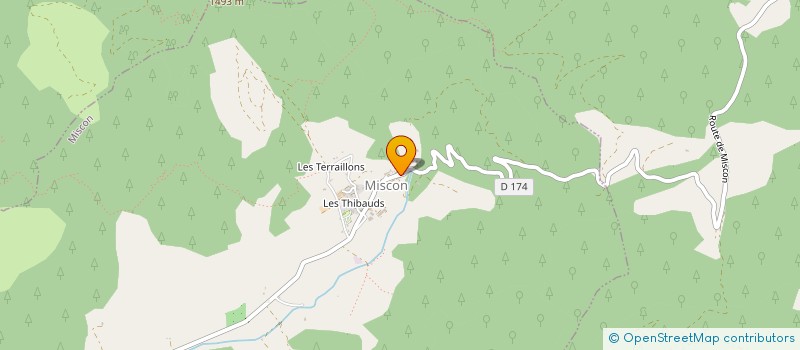 localisation de l'entreprise GAEC LA FERME DU MELILOT  MISCON