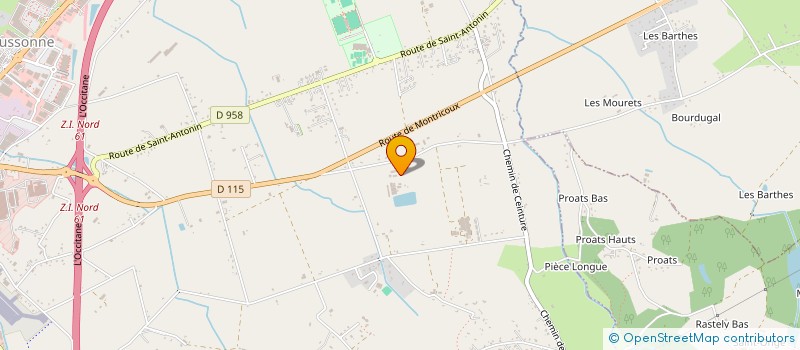 localisation de l'entreprise GAEC LA FERME DU RAMIER à MONTAUBAN