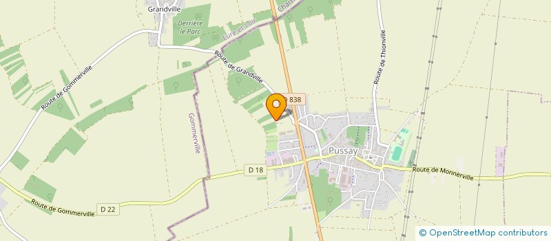 localisation de l'entreprise GAEC LA FERME SAPOUSSE  PUSSAY