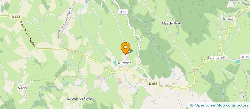 localisation de l'entreprise GAEC LA FONT CLARE  LABATHUDE