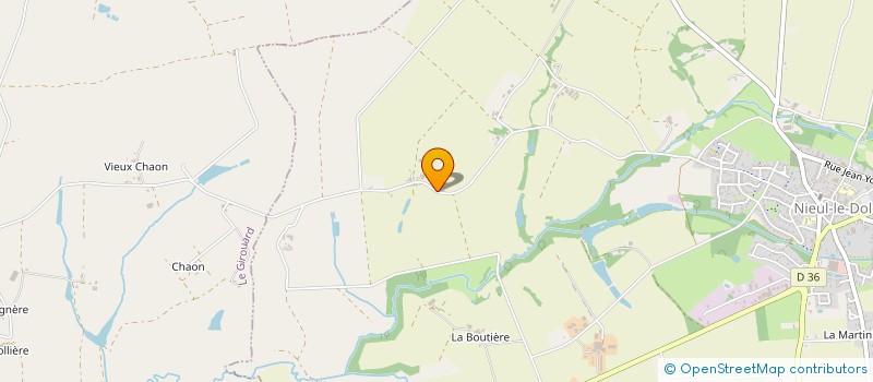 localisation de l'entreprise GAEC LA FONTAINE  NIEUL-LE-DOLENT