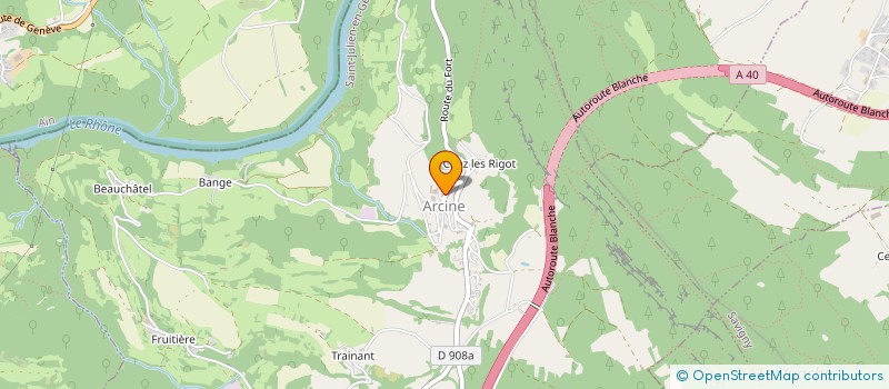 localisation de l'entreprise GAEC LA FORET DU RHONE à CLARAFOND-ARCINE