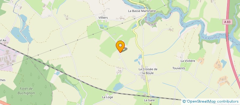 localisation de l'entreprise GAEC LA FORGETTE à BOURNEZEAU