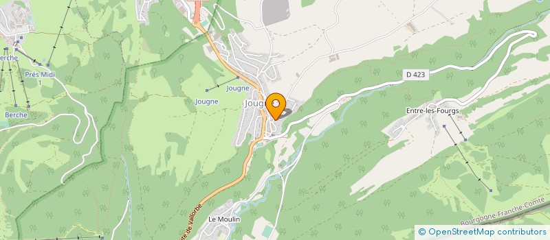 localisation de l'entreprise GAEC LA FOUGERE à JOUGNE