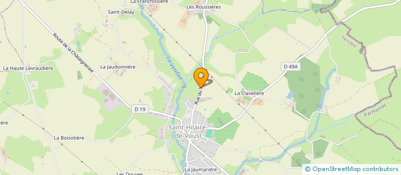 localisation de l'entreprise GAEC LA FRAIGNAIE  VOUVANT