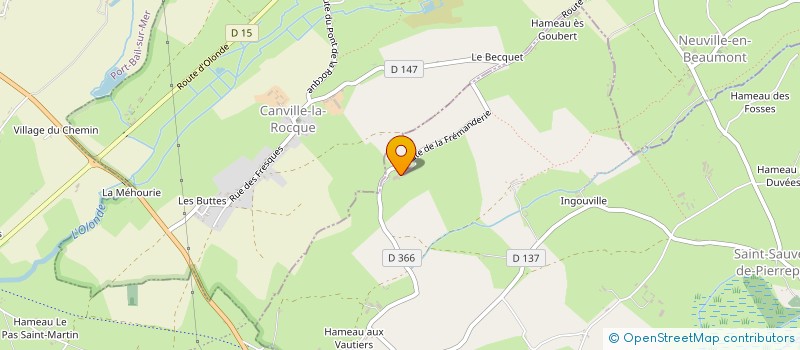 localisation de l'entreprise GAEC LA FREMANDERIE  SAINT-SAUVEUR-DE-PIERREPONT