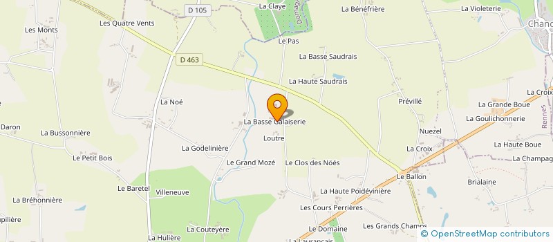 localisation de l'entreprise GAEC LA GALAISERIE à PIRE-CHANCE