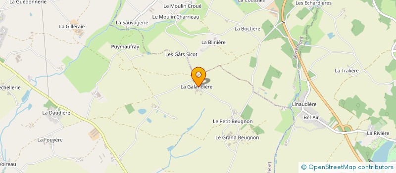 localisation de l'entreprise GAEC LA GALANDIERE à LE BOUPERE