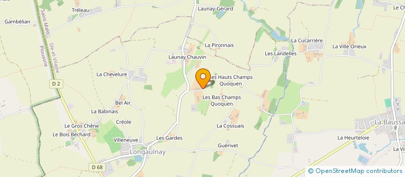 localisation de l'entreprise GAEC LA GANDONNAIS  LONGAULNAY