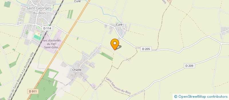 localisation de l'entreprise GAEC LA GARENNE DES BUGAUDIERES  SAINT-PIERRE-LA-NOUE