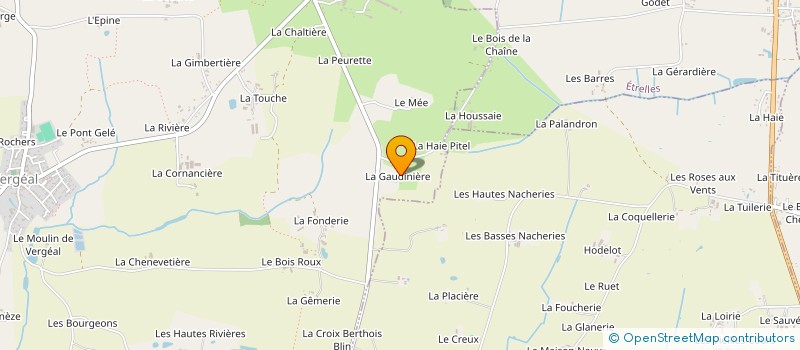 localisation de l'entreprise GAEC LA GAUDINIERE à BAIS