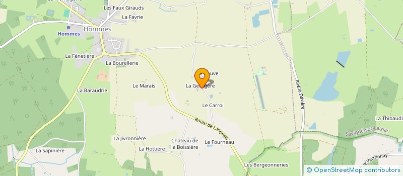 localisation de l'entreprise GAEC LA GEORGERE  HOMMES
