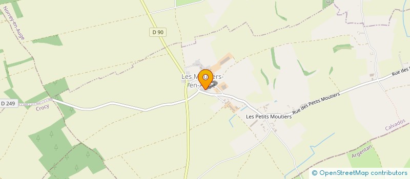 localisation de l'entreprise GAEC LA GINQUELLE à MOUTIERS-EN-AUGE (LES)