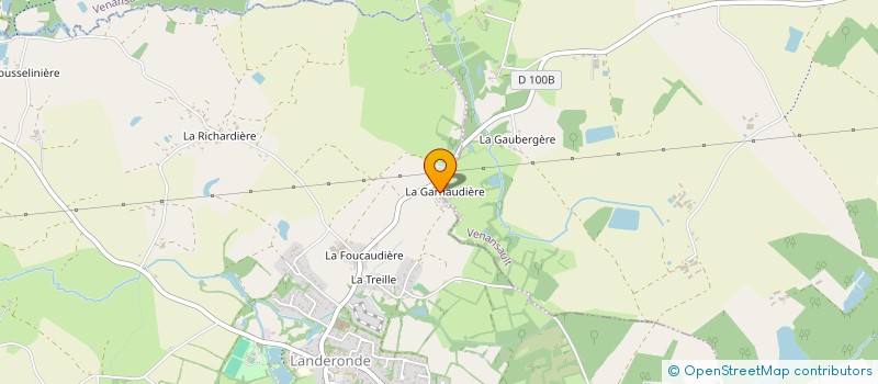 localisation de l'entreprise GAEC LA GIRAUDIERE à LANDERONDE