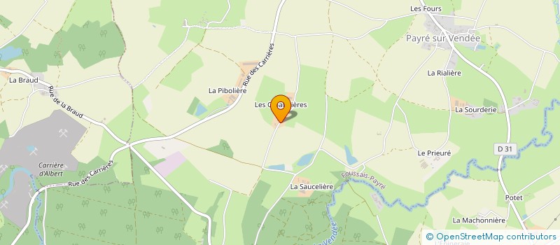 localisation de l'entreprise GAEC LA GIRONAISE à FOUSSAIS-PAYRE