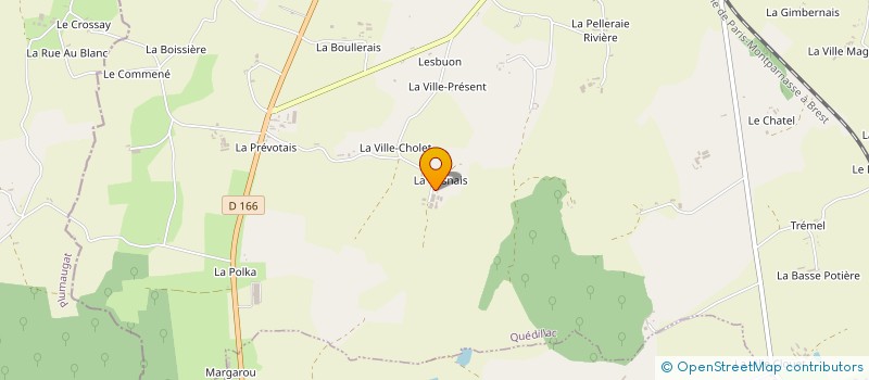 localisation de l'entreprise GAEC LA GLINAIS à QUEDILLAC
