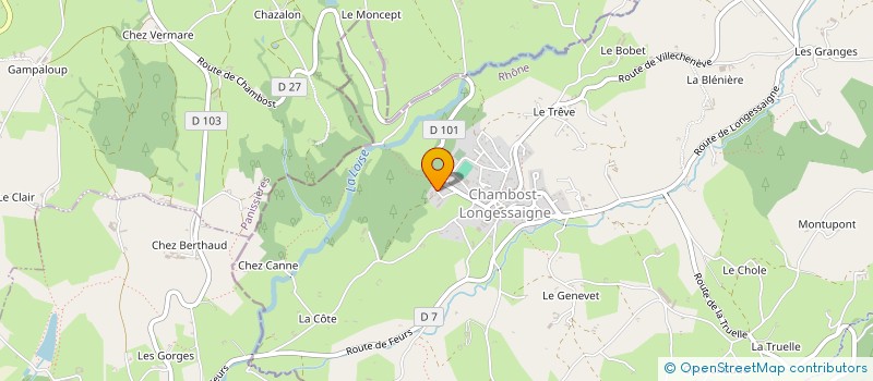 localisation de l'entreprise GAEC LA GRANDE ALLEE à CHAMBOST-LONGESSAIGNE