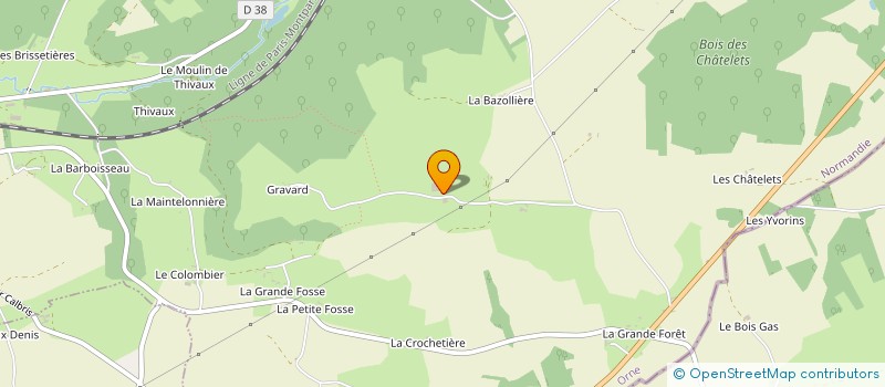 localisation de l'entreprise GAEC LA GRANDE FORET à BRETONCELLES