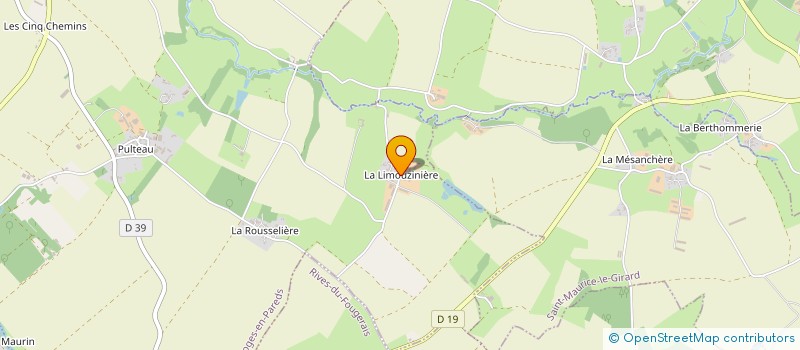 localisation de l'entreprise GAEC LA GRANDE LIMOUZINIERE à BAZOGES-EN-PAREDS