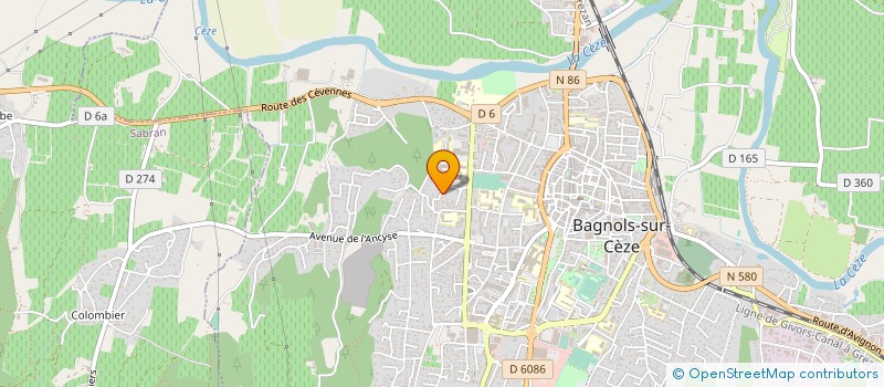localisation de l'entreprise GAEC LA GRANGETTE à BAGNOLS-SUR-CEZE