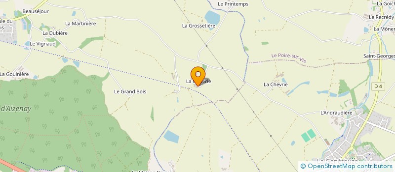localisation de l'entreprise GAEC LA GRELERIE à AIZENAY