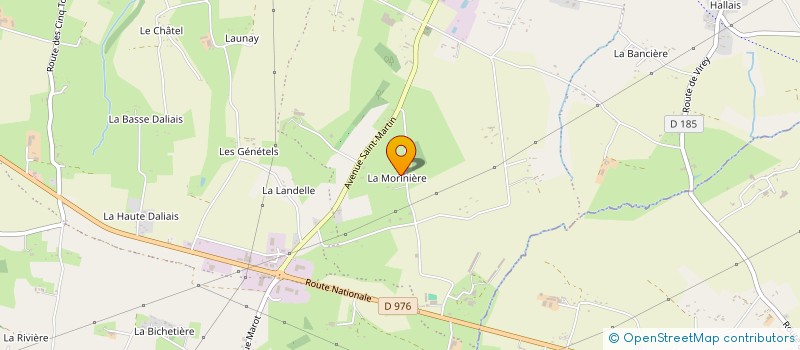 localisation de l'entreprise GAEC LA GUERINIERE  ISIGNY-LE-BUAT
