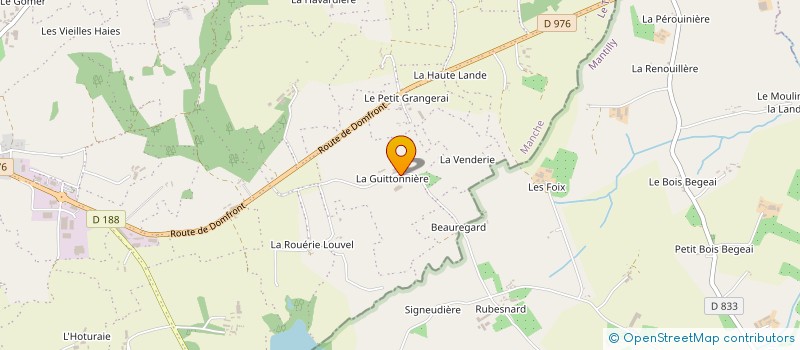 localisation de l'entreprise GAEC LA GUITTONNIERE à LE TEILLEUL