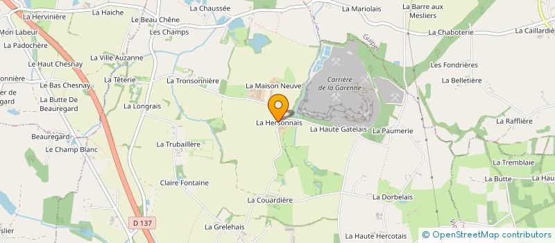 localisation de l'entreprise GAEC LA HERSONNAIS à VIGNOC