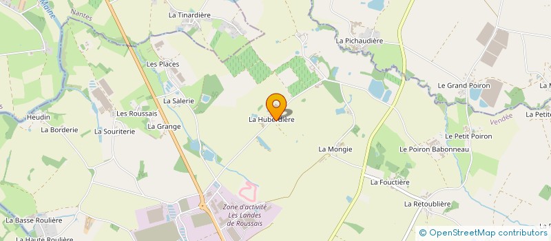 localisation de l'entreprise GAEC LA HUBERDIERE à MONTAIGU-VENDEE