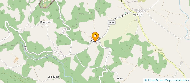 localisation de l'entreprise GAEC LA JERSIAISE MONTAGNARDE à APCHAT