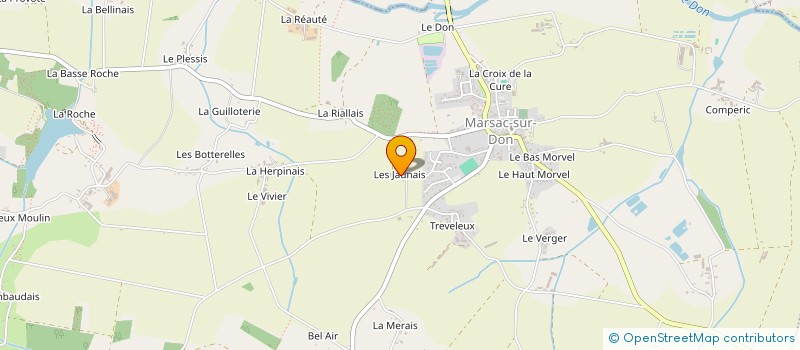 localisation de l'entreprise GAEC LA JOLAIS à MARSAC-SUR-DON