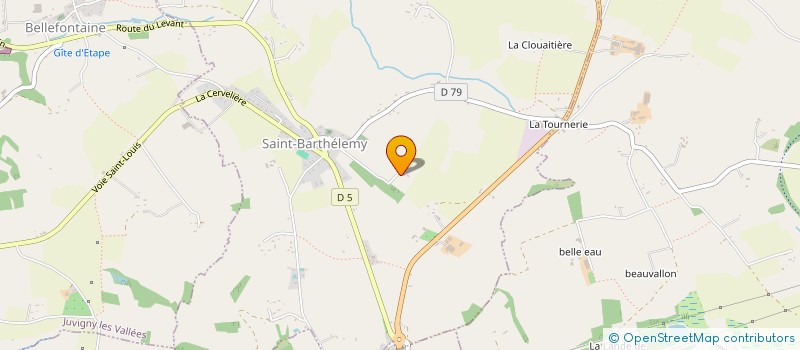 localisation de l'entreprise GAEC LA LAMETIERE  ROMAGNY FONTENAY